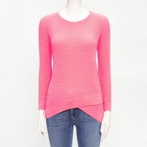 Loft Wrap Sweater Pink Large